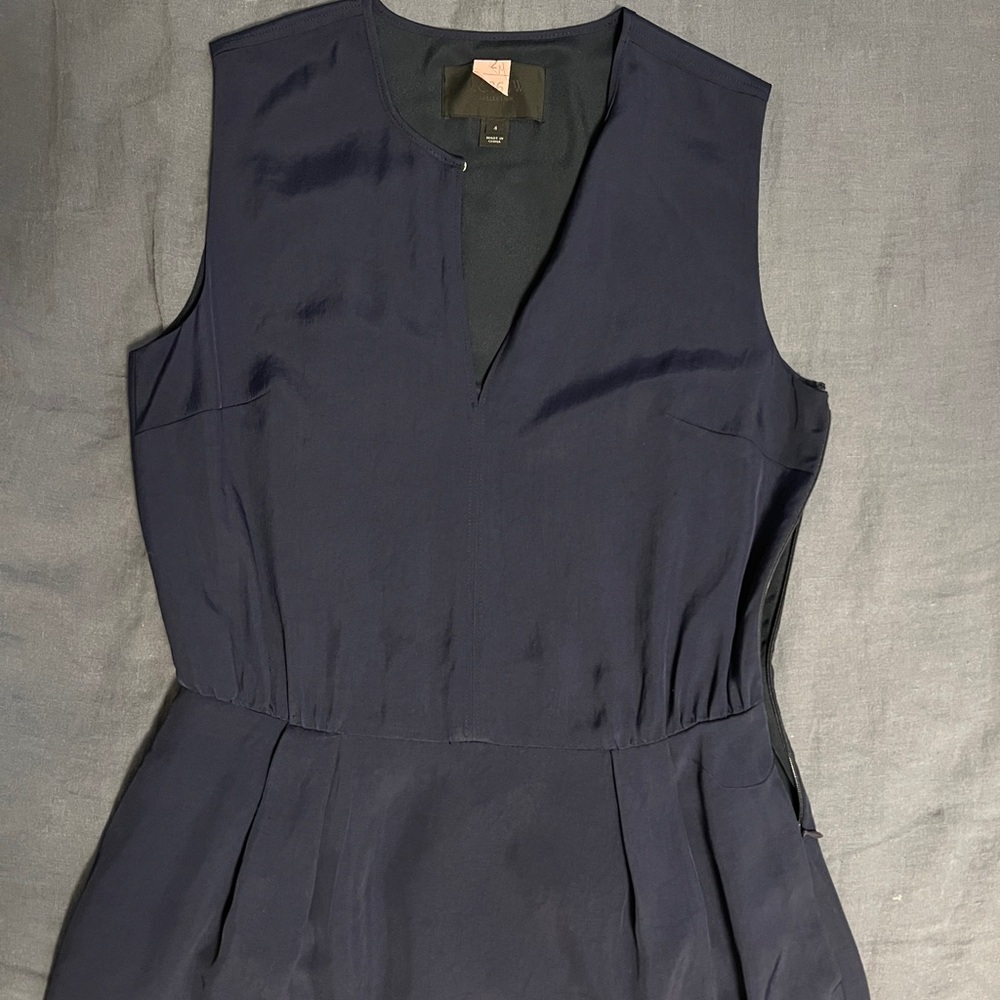 JCrew collection sheath dress sz 4, navy